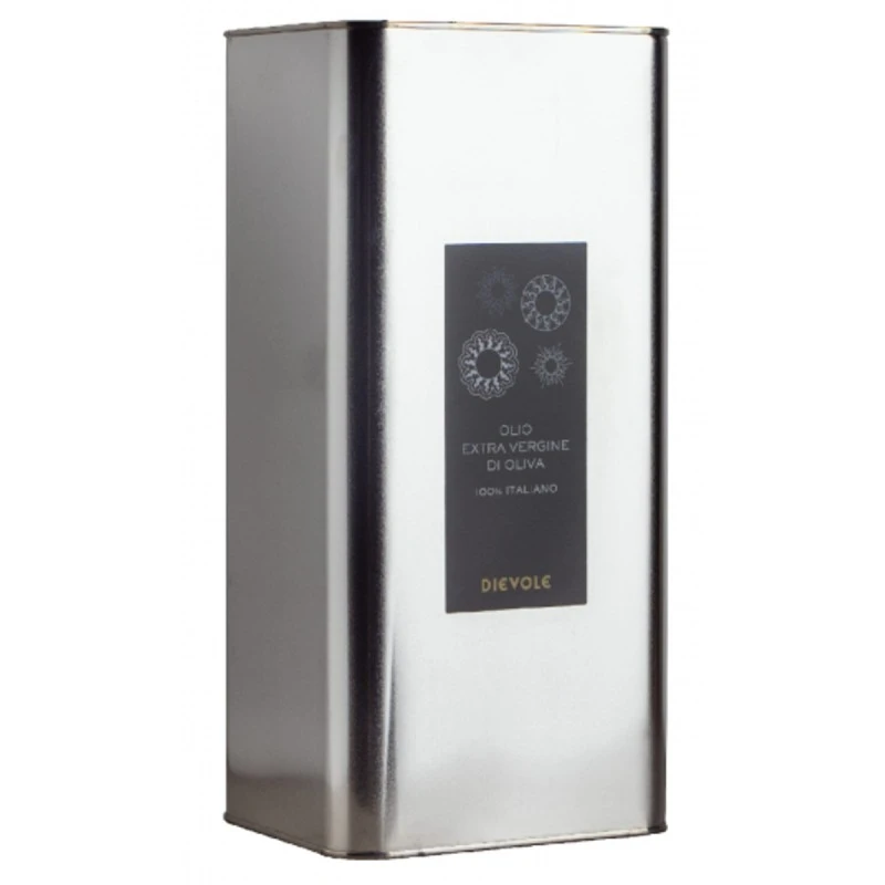DievoleExtra Virgin Olive Oil 100% Italiano Can 5l