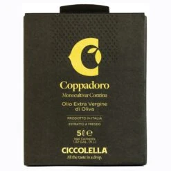 CiccolellaExtra Virgin Olive Oil Coppadoro Coratina Bag In Box 5l